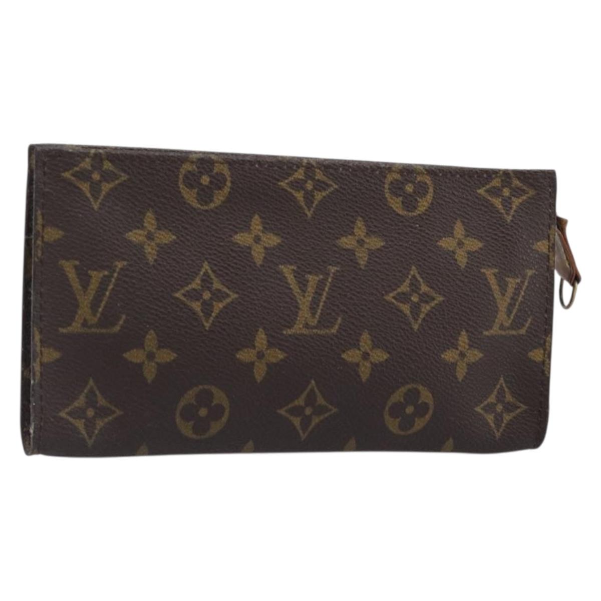 LOUIS VUITTON Monogram Bucket GM Accessory Pouch LV Auth 199821