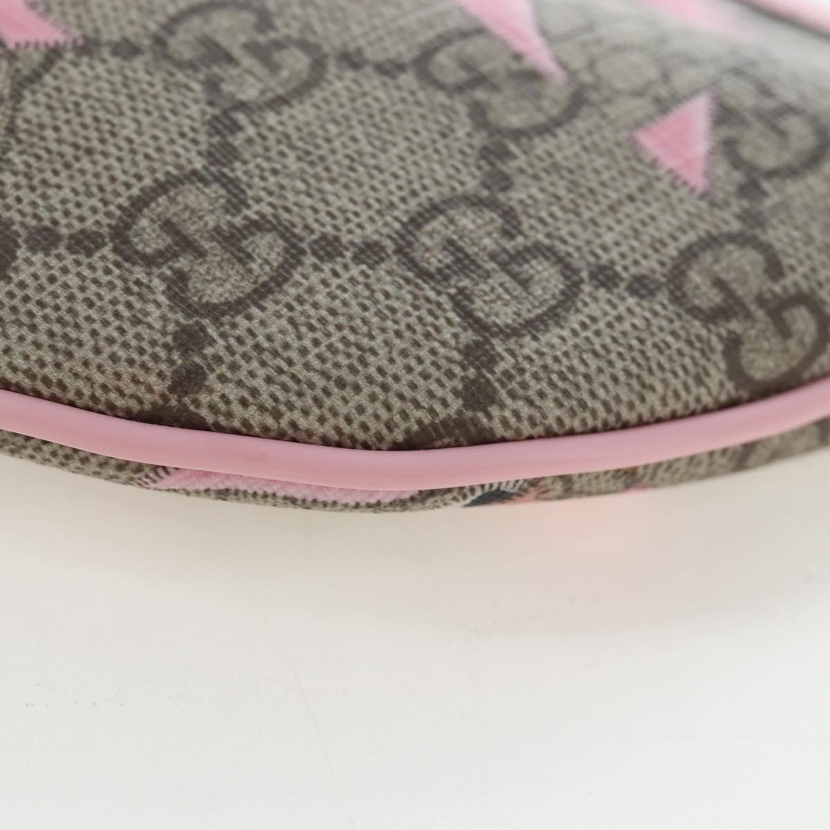 GUCCI GG Supreme Children's Papagallo Bag PVC Leather Beige 297540 Auth 199825M