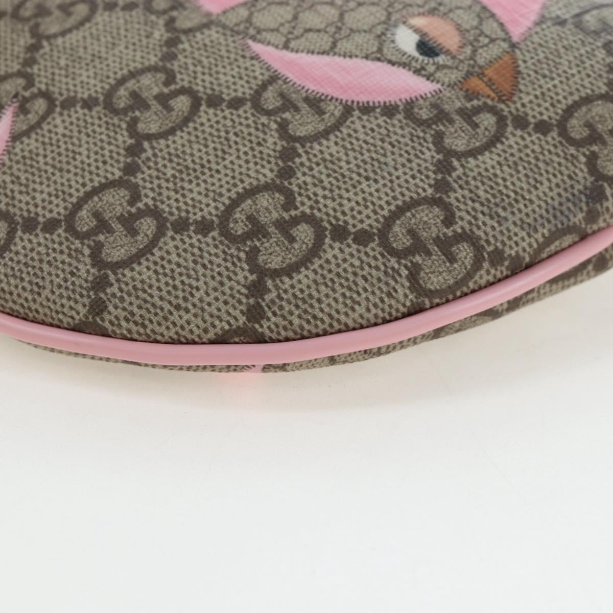 GUCCI GG Supreme Children's Papagallo Bag PVC Leather Beige 297540 Auth 199825M