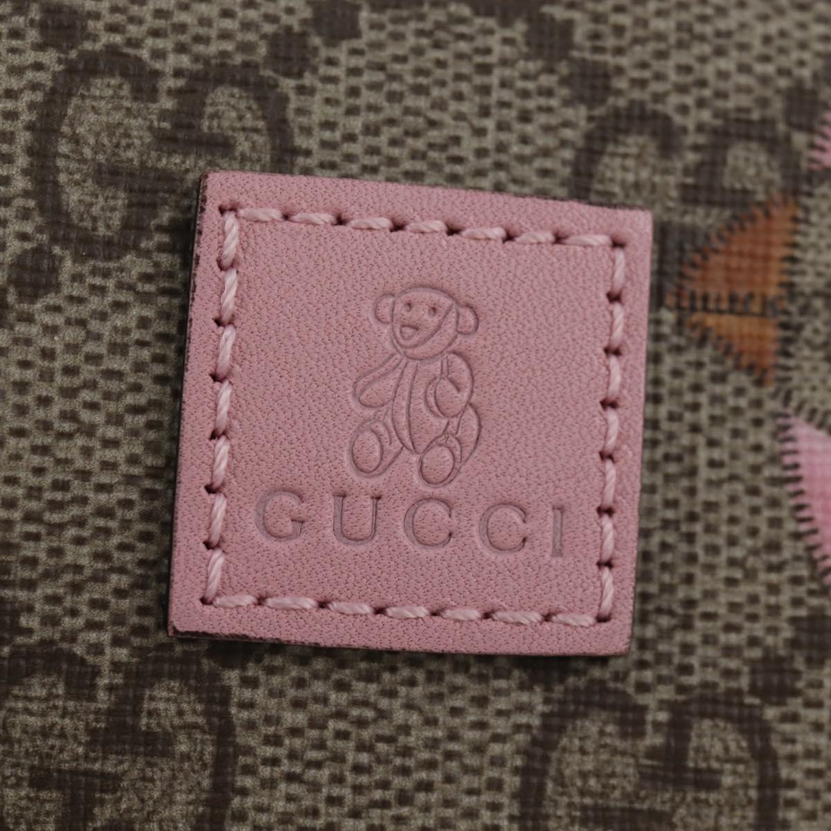 GUCCI GG Supreme Children's Papagallo Bag PVC Leather Beige 297540 Auth 199825M