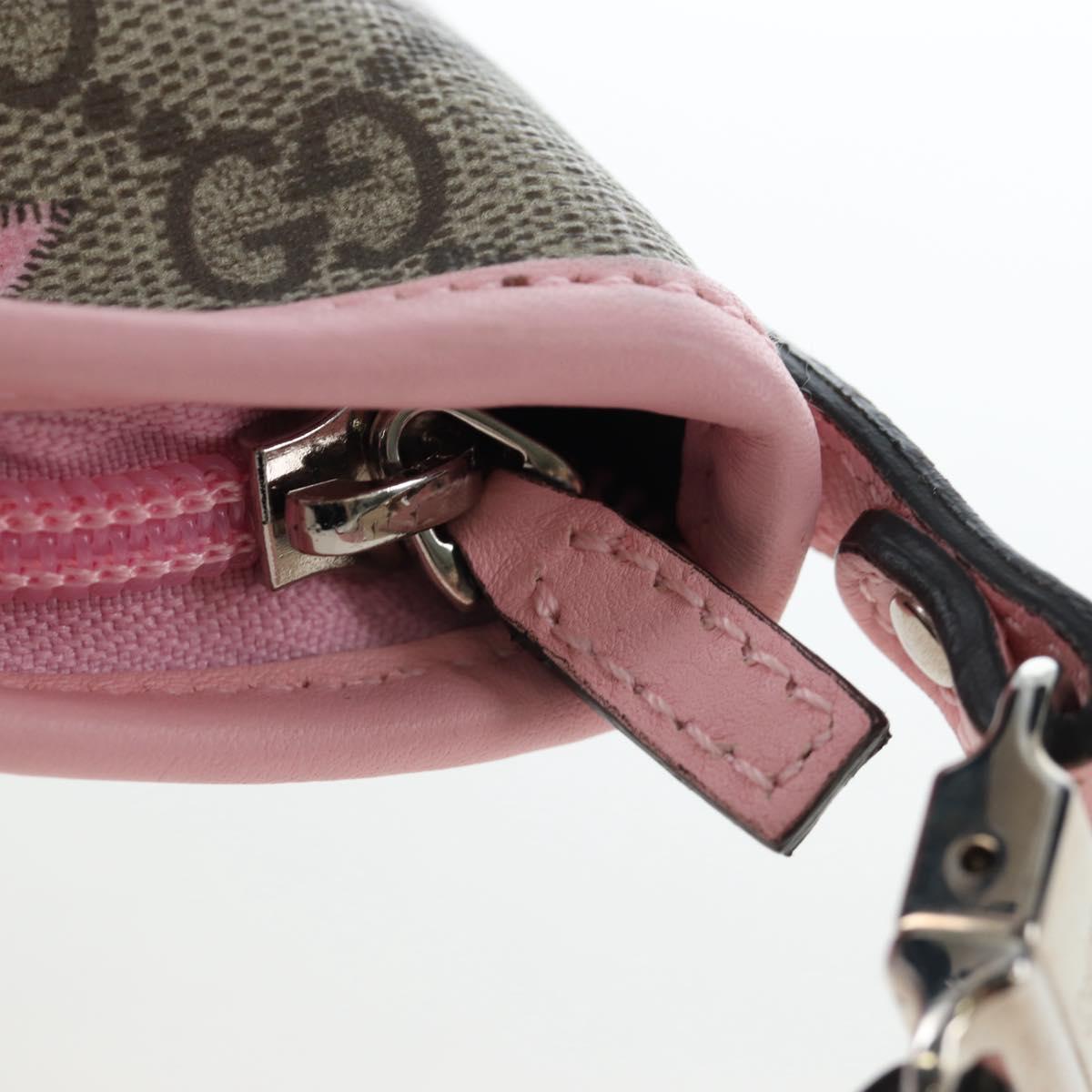 GUCCI GG Supreme Children's Papagallo Bag PVC Leather Beige 297540 Auth 199825M