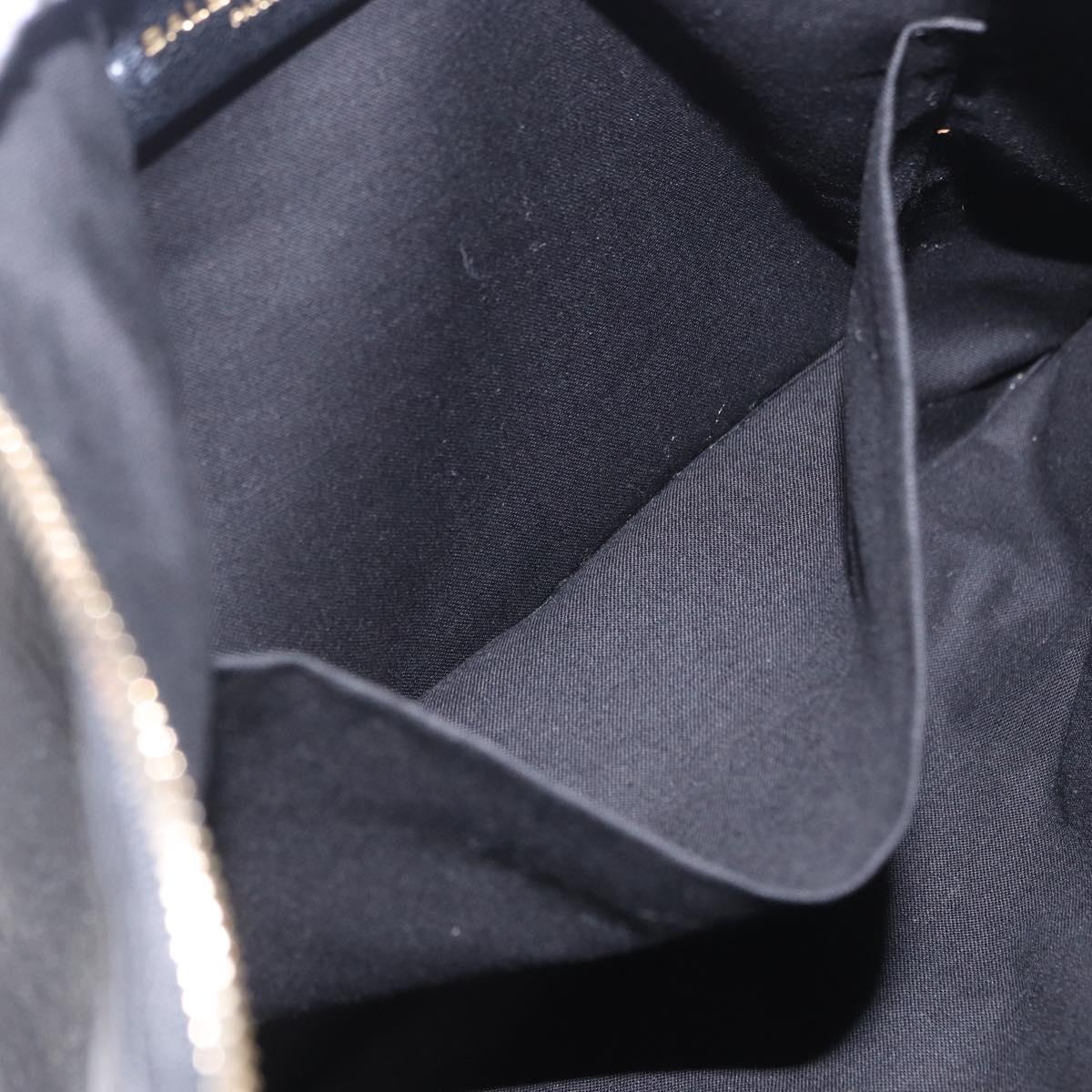 BALENCIAGA Giant Clutch Bag Leather Black Gold Auth 199841V