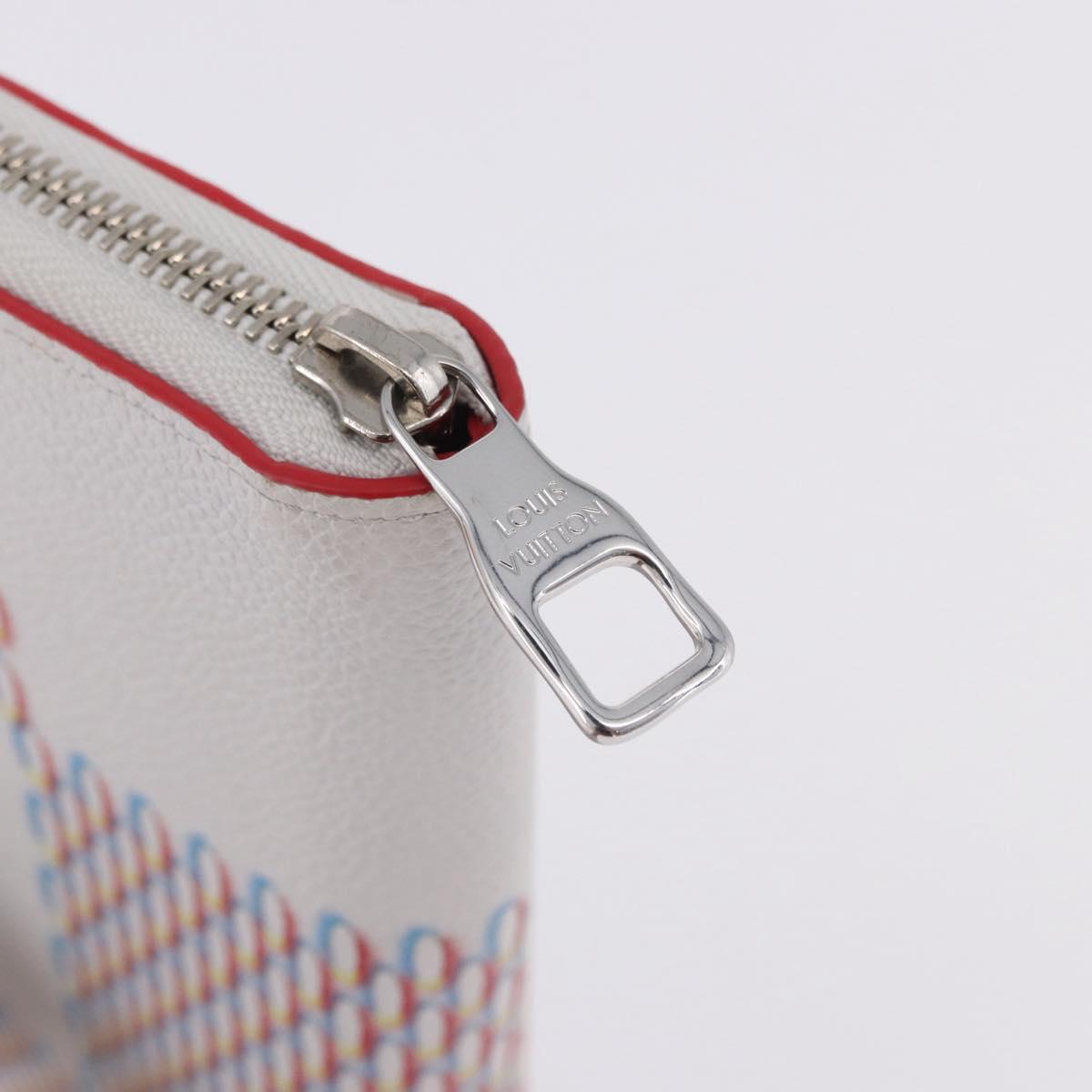 LOUIS VUITTON Damier Damier Spray Zippy Wallet Vertical M81403 LV Auth 199847M