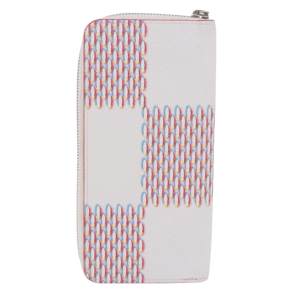 LOUIS VUITTON Damier Damier Spray Zippy Wallet Vertical M81403 LV Auth 199847M
