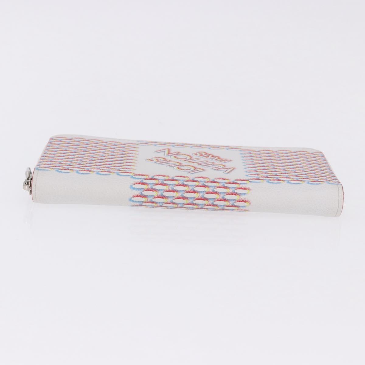 LOUIS VUITTON Damier Damier Spray Zippy Wallet Vertical M81403 LV Auth 199847M
