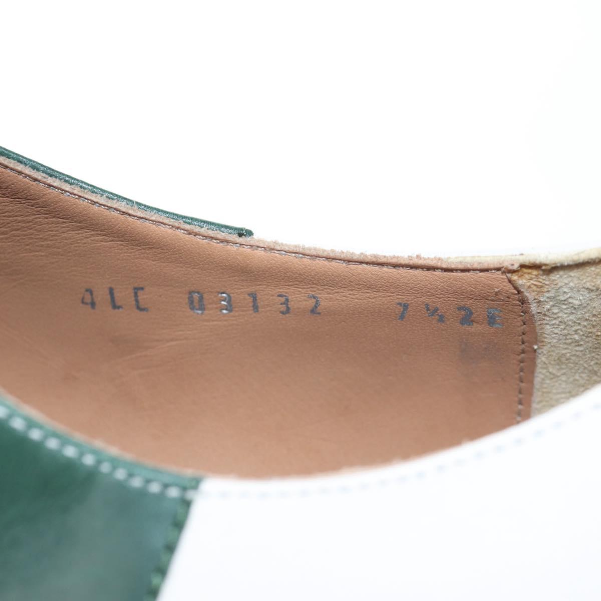 Salvatore Ferragamo Saddle Shoes Leather Green Auth 199854M
