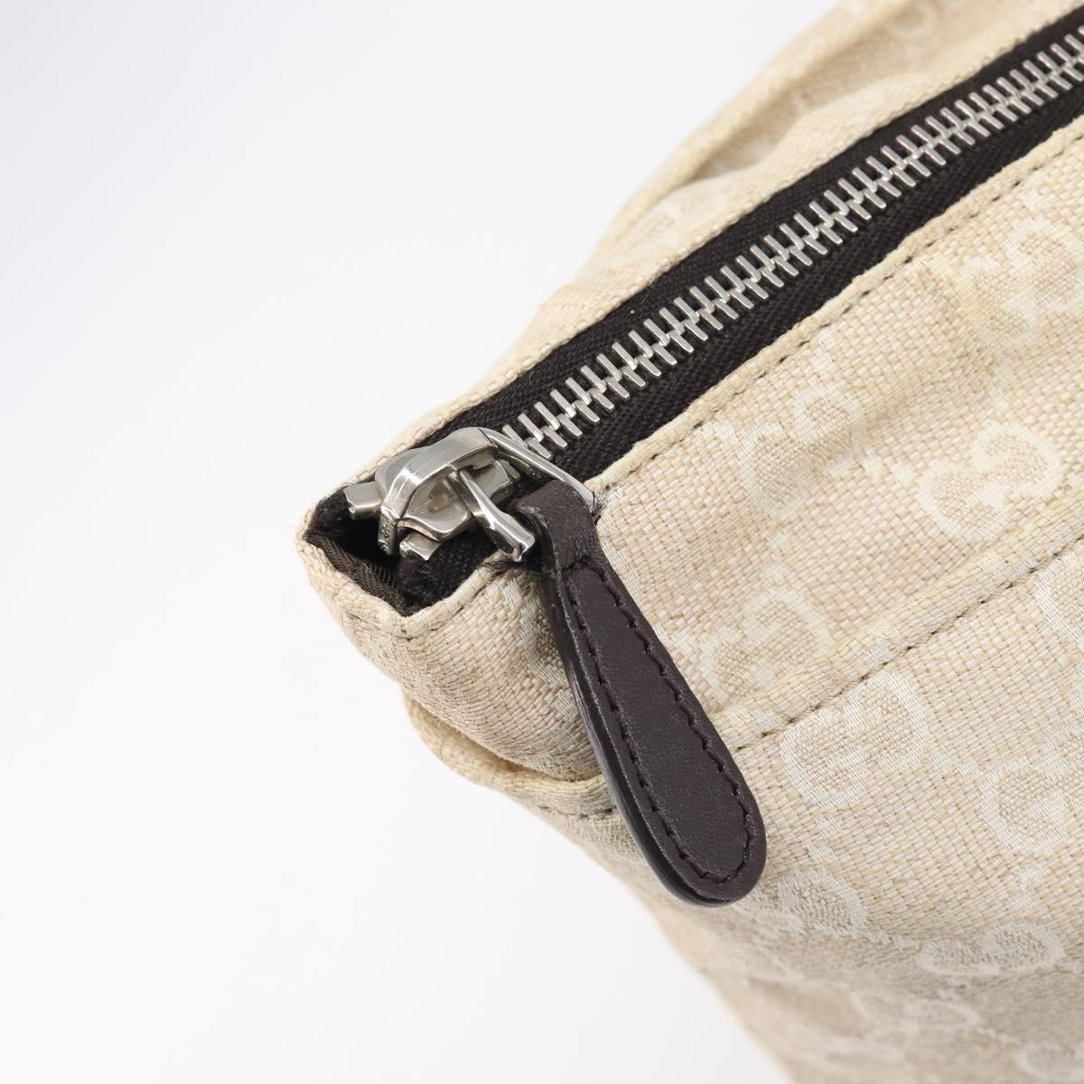 GUCCI GG Canvas Museo Tote Bag Ivory Silver 283416 Auth 199855