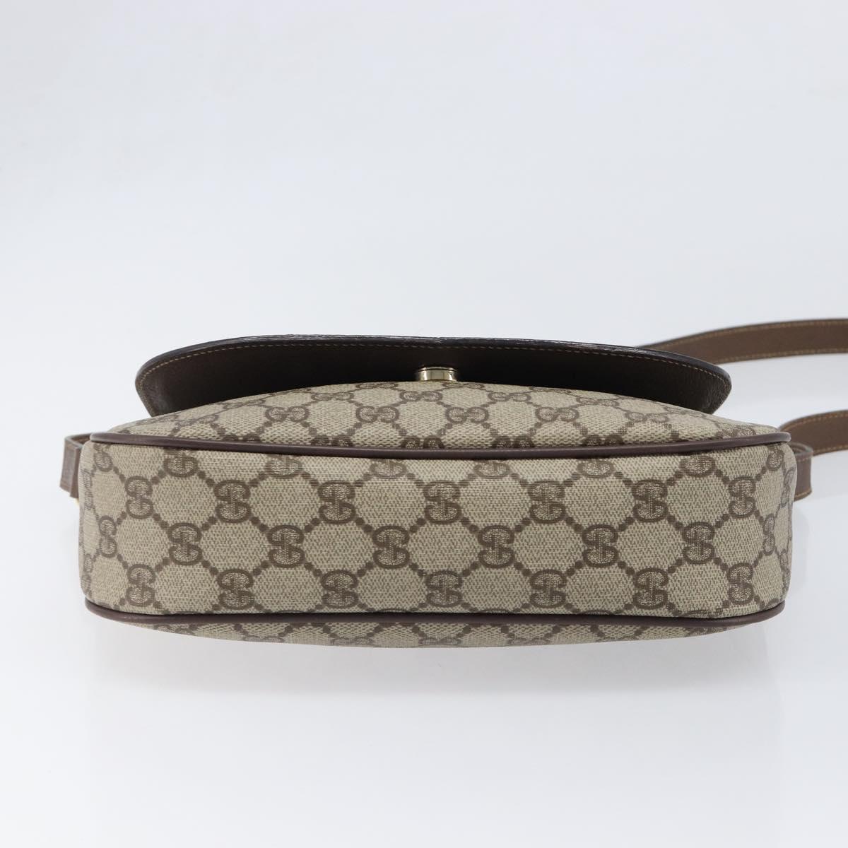 GUCCI GG Supreme Shoulder Bag PVC Beige Gold 001 115 6425 9411 Auth 199858