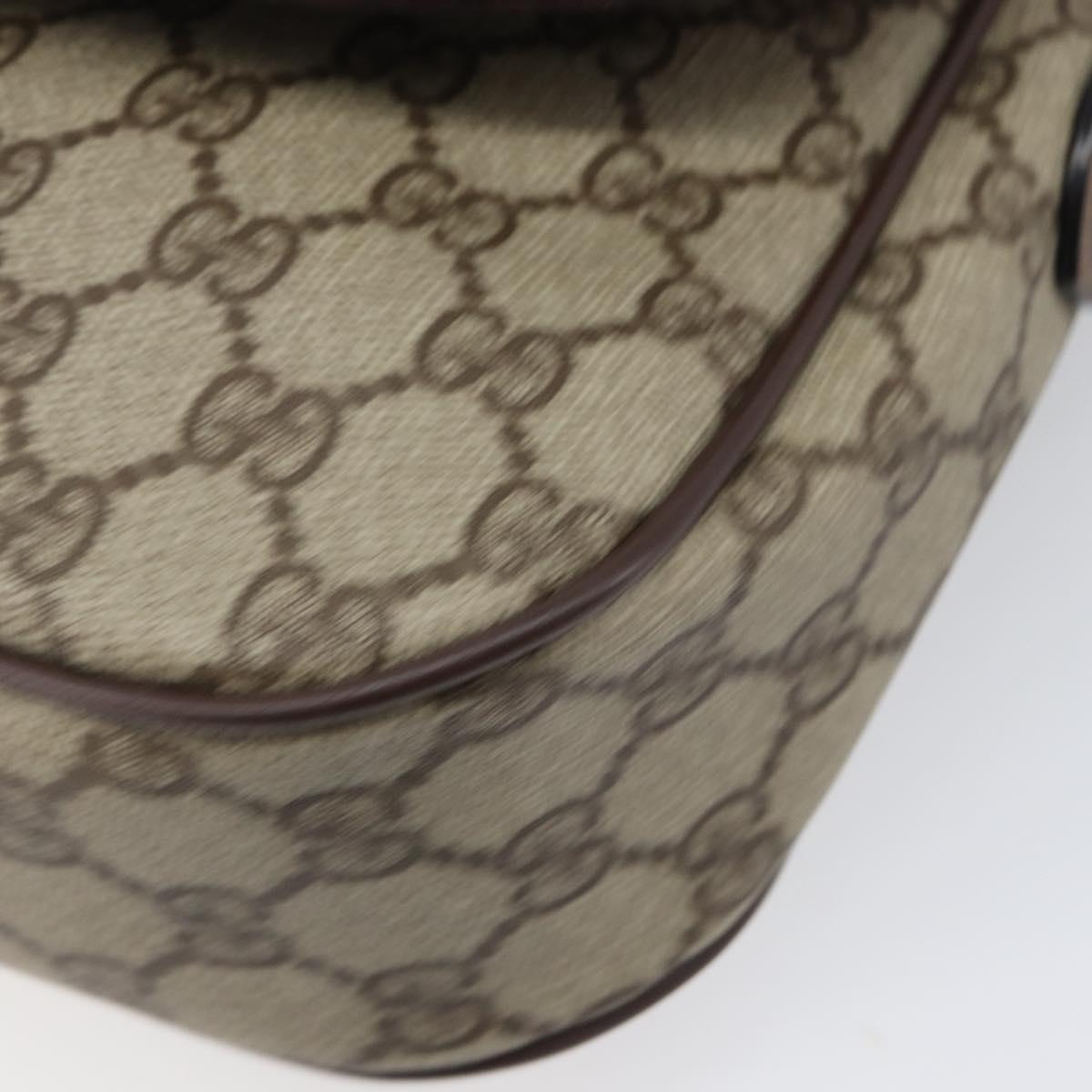 GUCCI GG Supreme Shoulder Bag PVC Beige Gold 001 115 6425 9411 Auth 199858