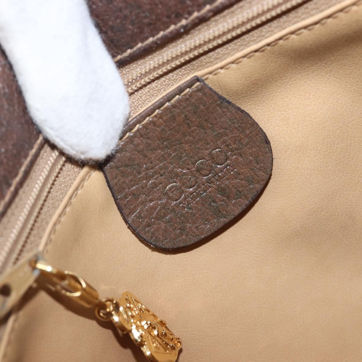 GUCCI GG Supreme Shoulder Bag PVC Beige Gold 001 115 6425 9411 Auth 199858