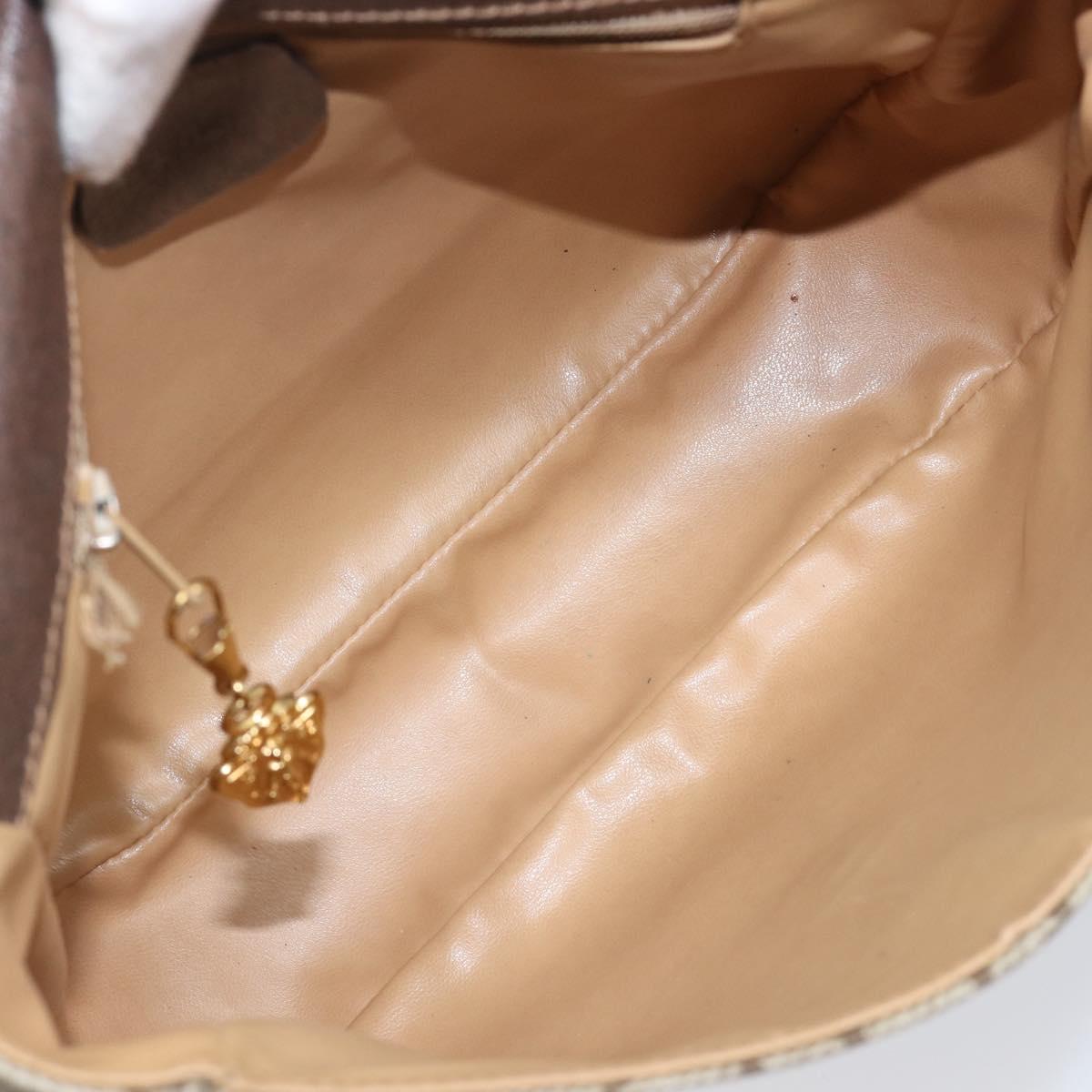 GUCCI GG Supreme Shoulder Bag PVC Beige Gold 001 115 6425 9411 Auth 199858