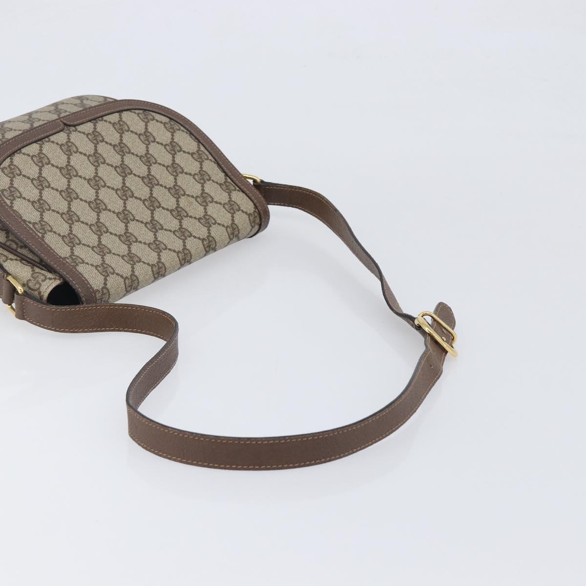 GUCCI GG Supreme Shoulder Bag PVC Beige Gold 001 115 6425 9411 Auth 199858
