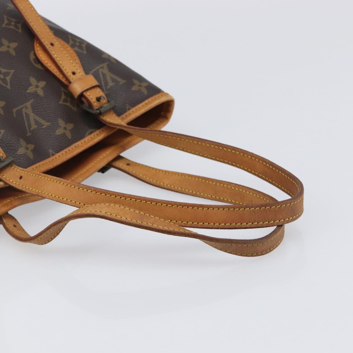 LOUIS VUITTON Monogram Bucket PM Shoulder Bag M42238 LV Auth 199861