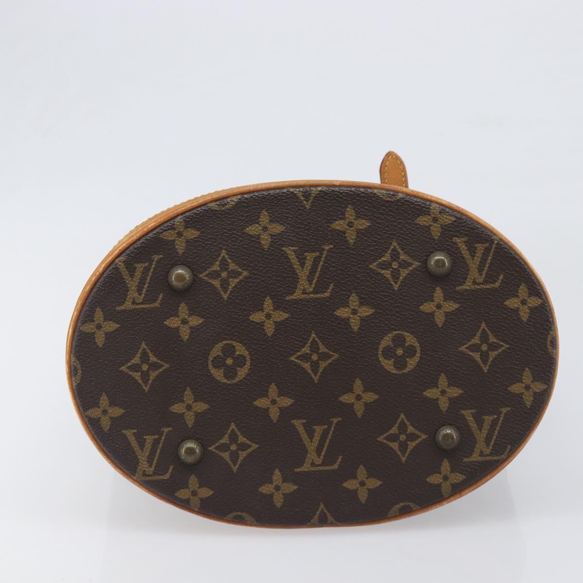 LOUIS VUITTON Monogram Bucket PM Shoulder Bag M42238 LV Auth 199861