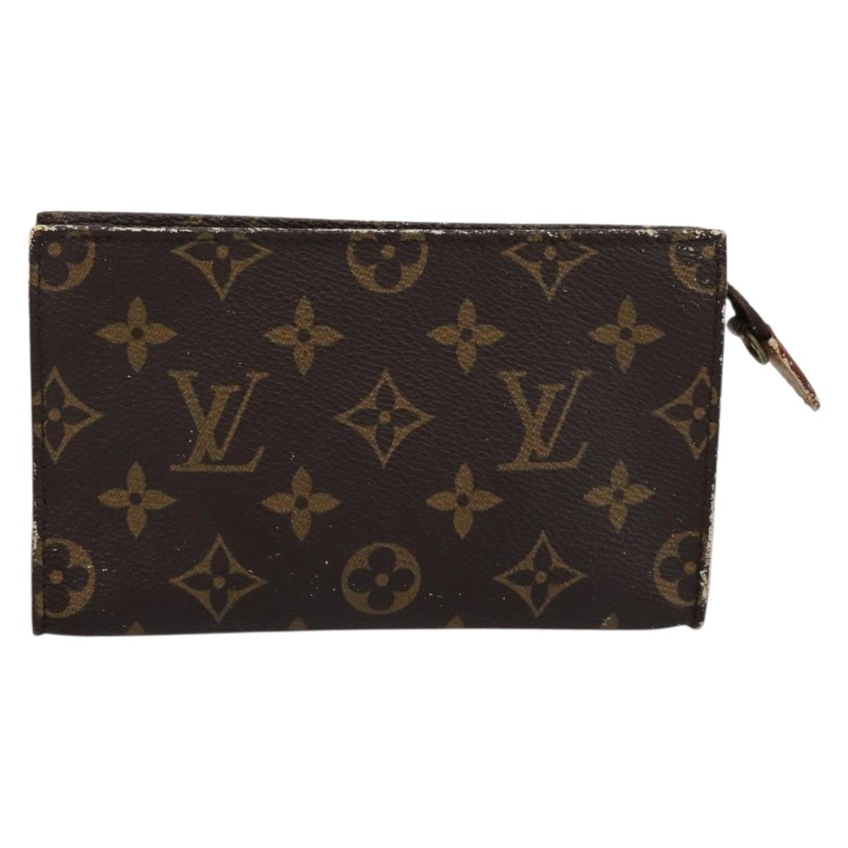 LOUIS VUITTON Monogram Bucket PM Accessory Pouch LV Auth 199862