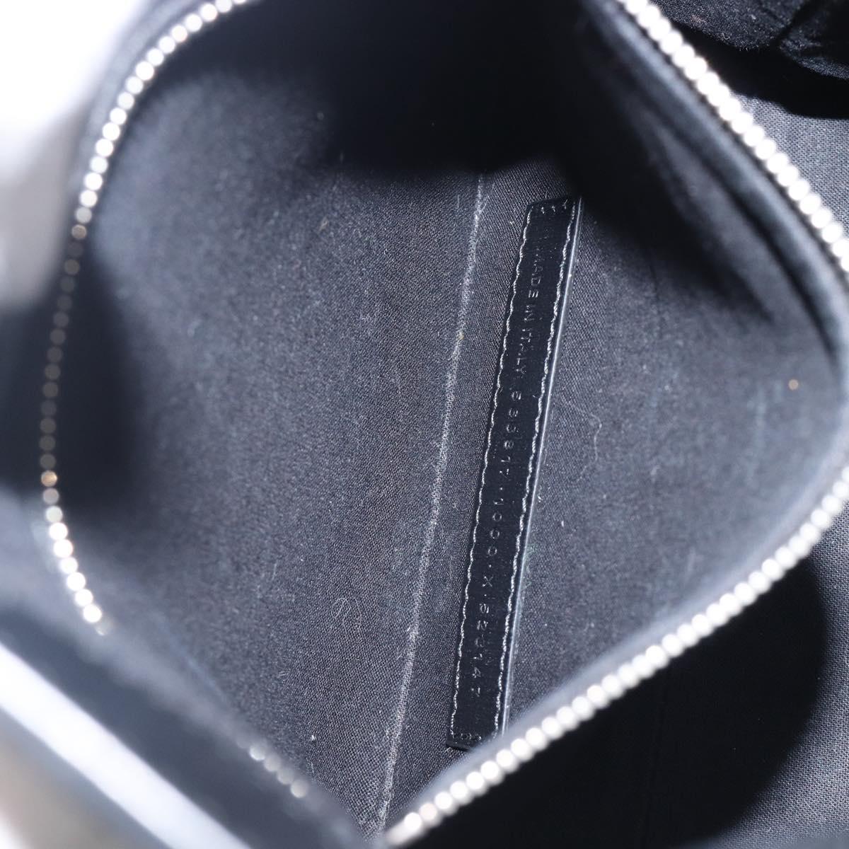 BALENCIAGA Shopping Tote Bag XXS Leather 2way Black Silver 568817 Auth 199871A