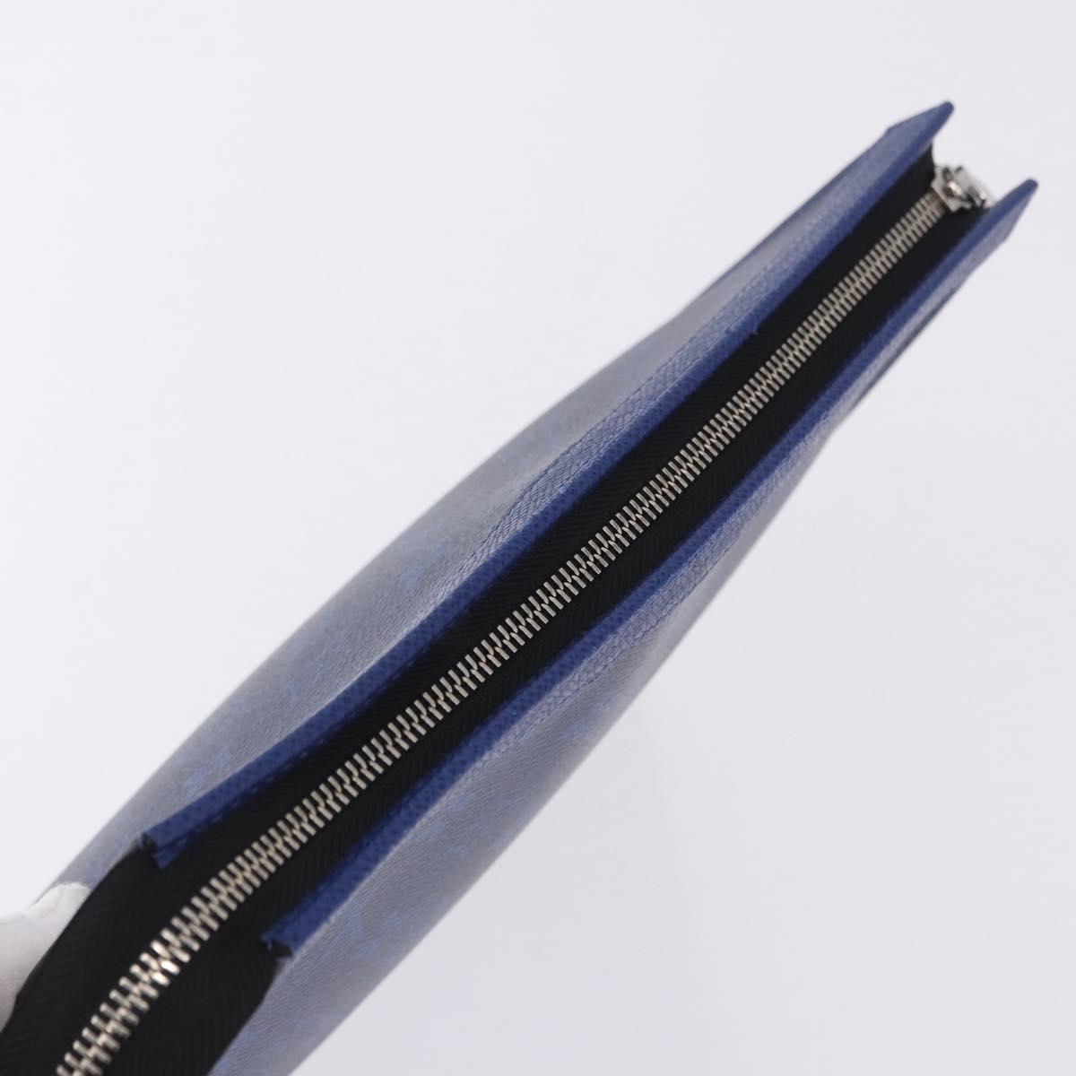 LOUIS VUITTON Tiger Lama Pochette Voyager MM Bag Cobalt Blue M30423 Auth 199872M