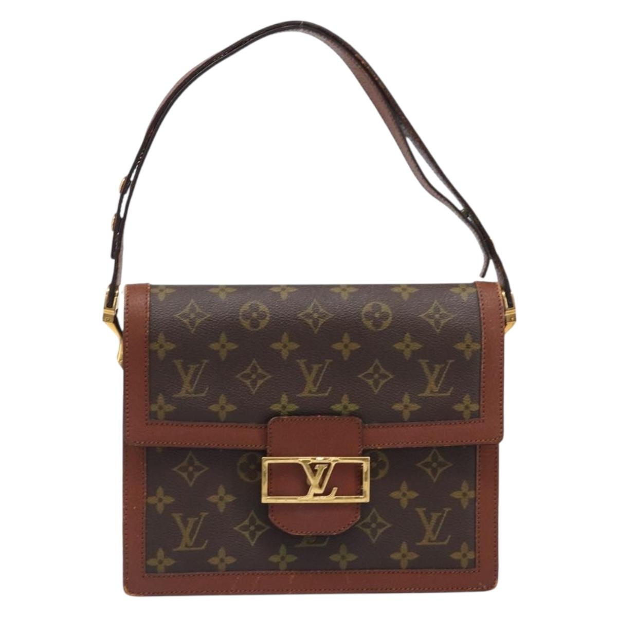 LOUIS VUITTON Monogram Dauphines Shoulder Bag No.203 LV Auth 199877A
