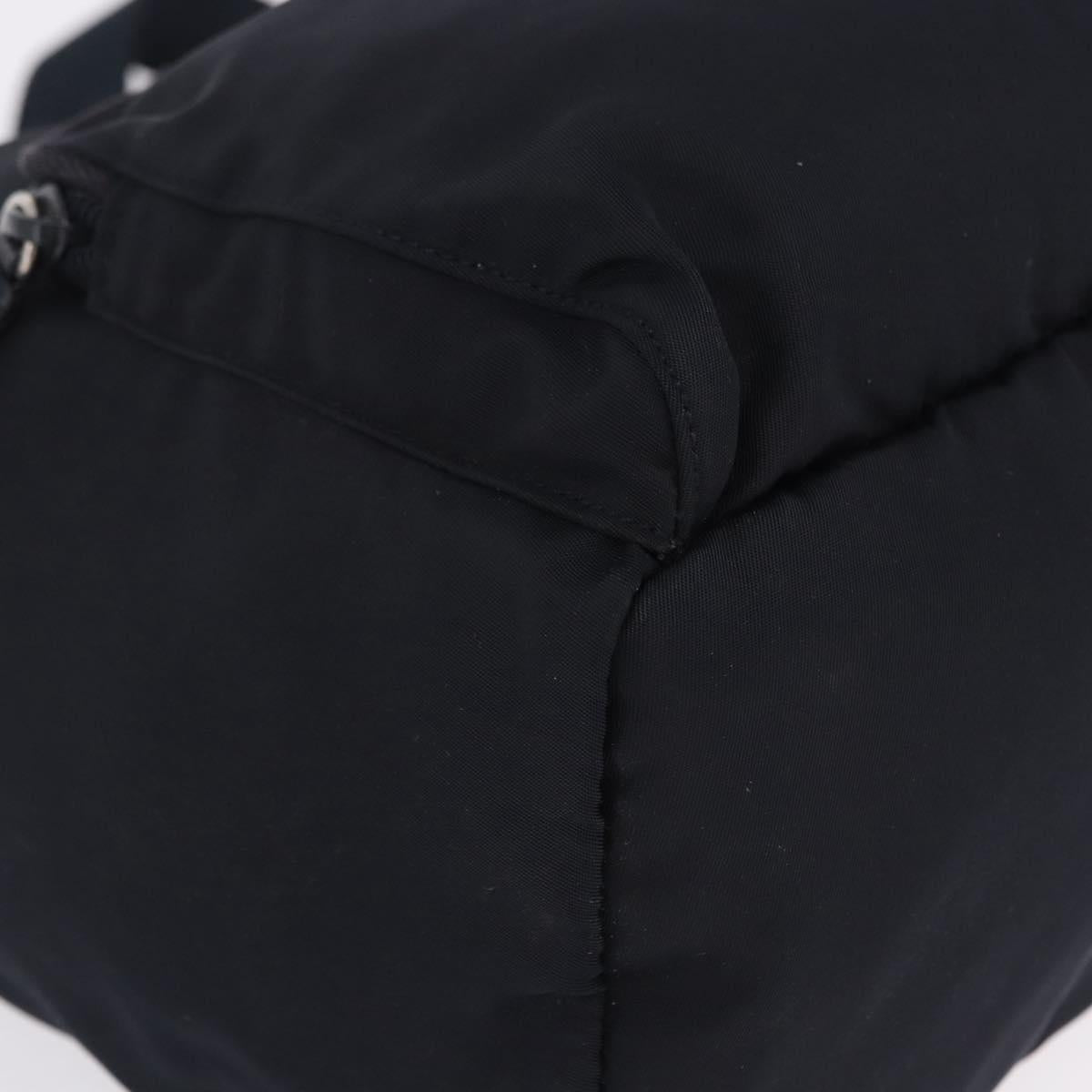 PRADA Backpack Nylon Black Silver Auth 199882A