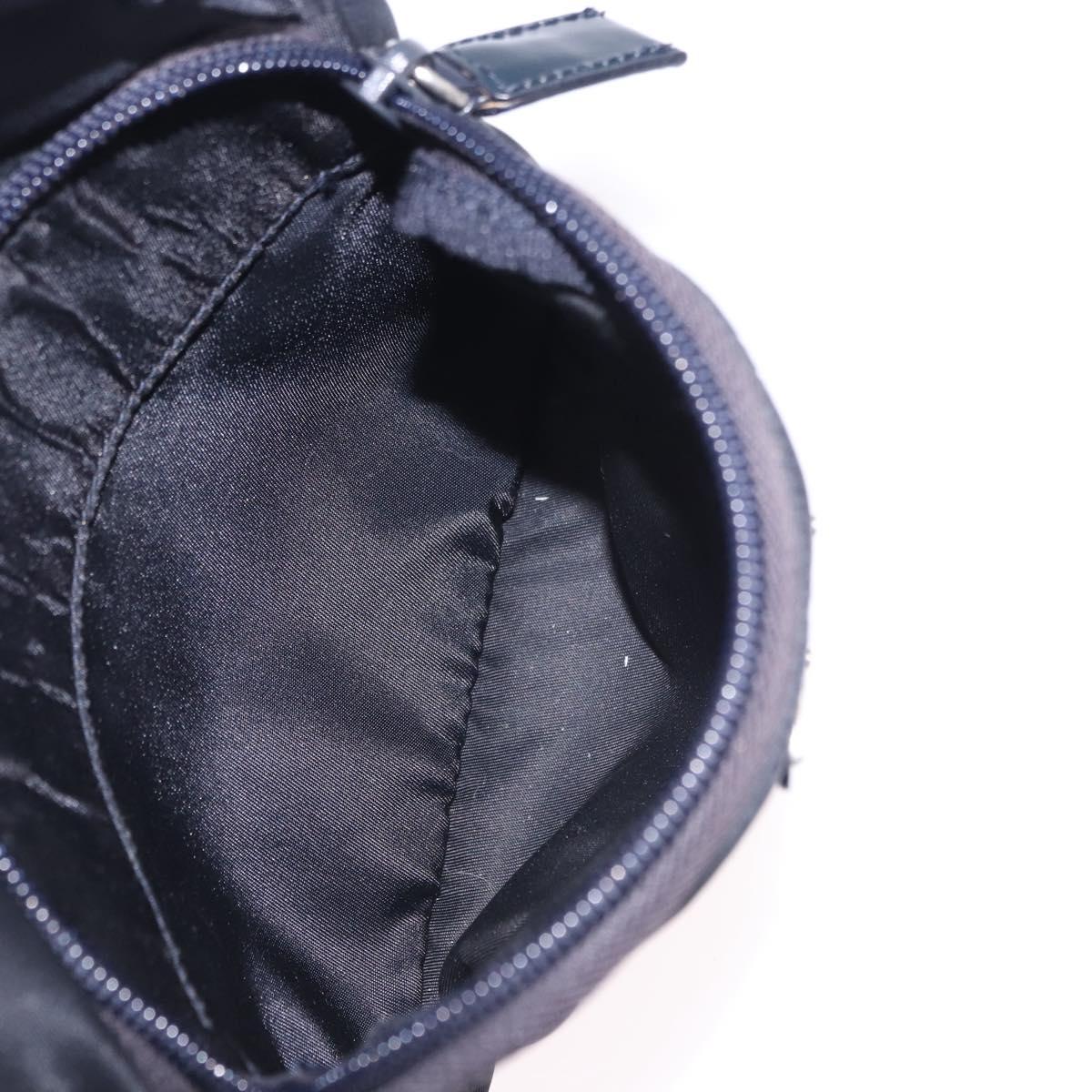 PRADA Backpack Nylon Black Silver Auth 199882A