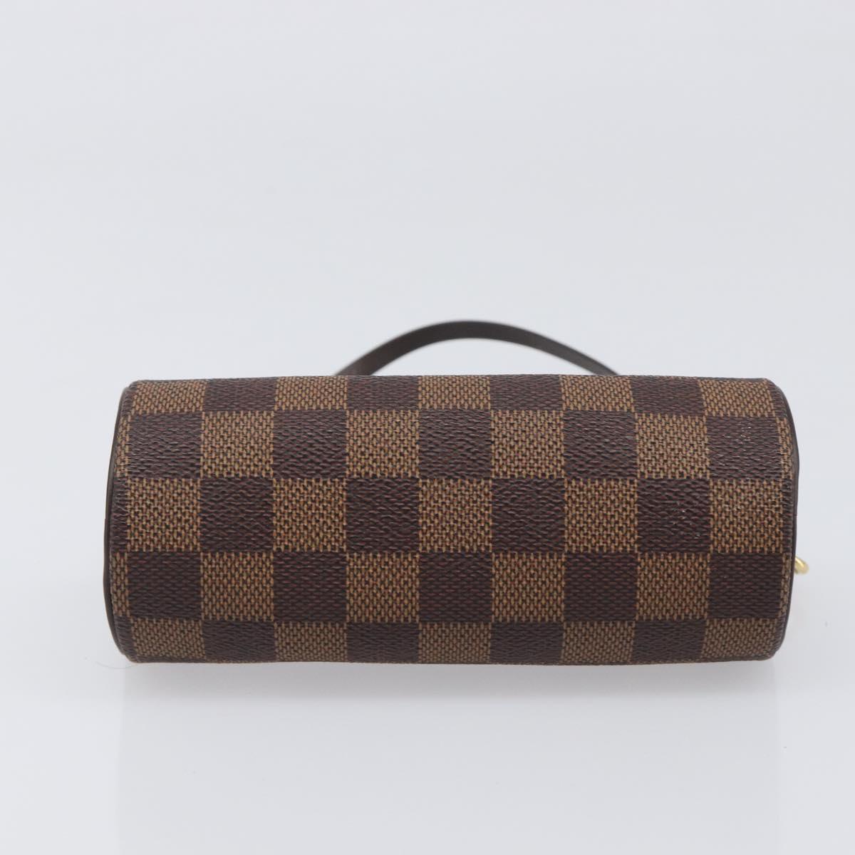 LOUIS VUITTON Damier Ebene Papillon Pouch LV Auth 199885A