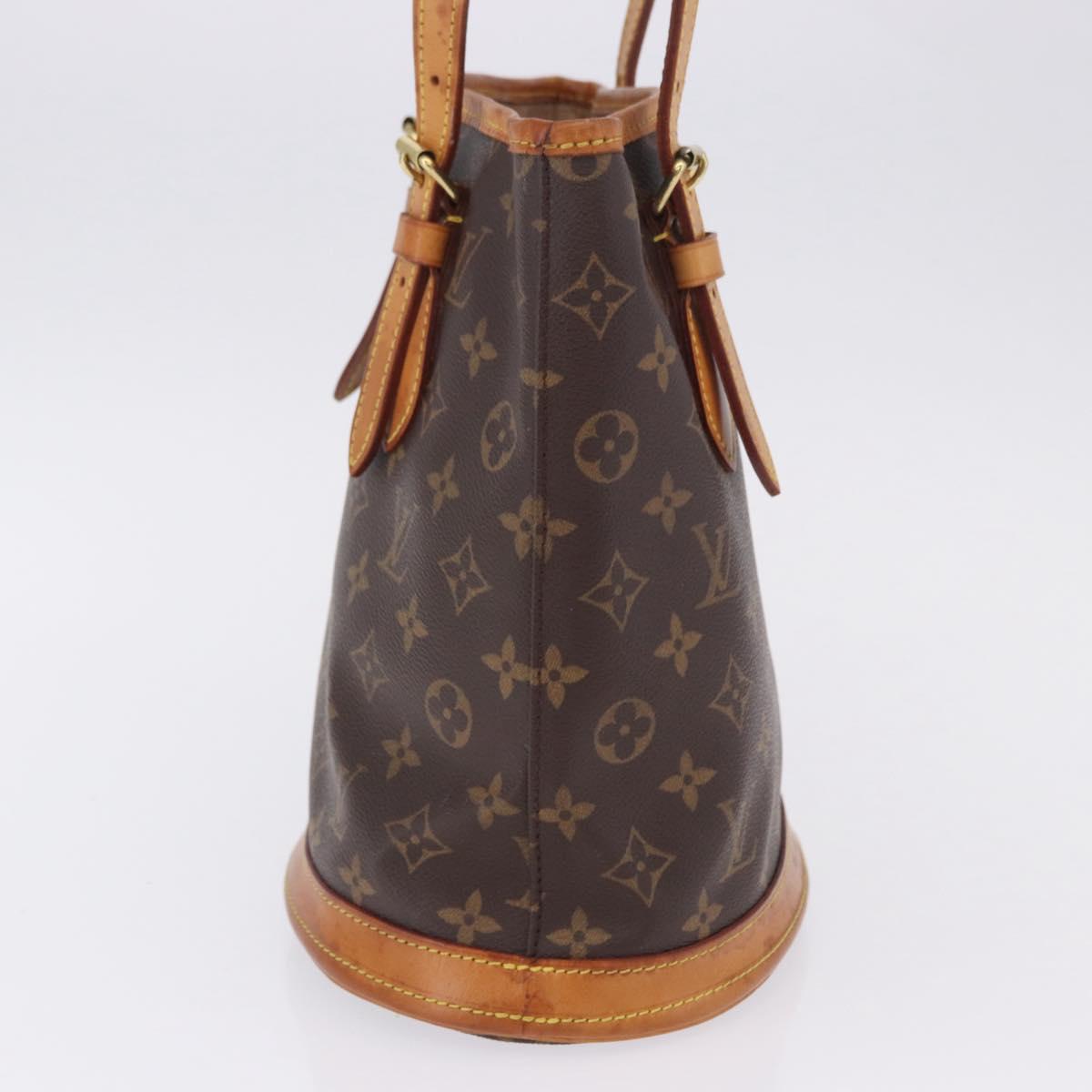 LOUIS VUITTON Monogram Bucket PM Shoulder Bag M42238 LV Auth 199887