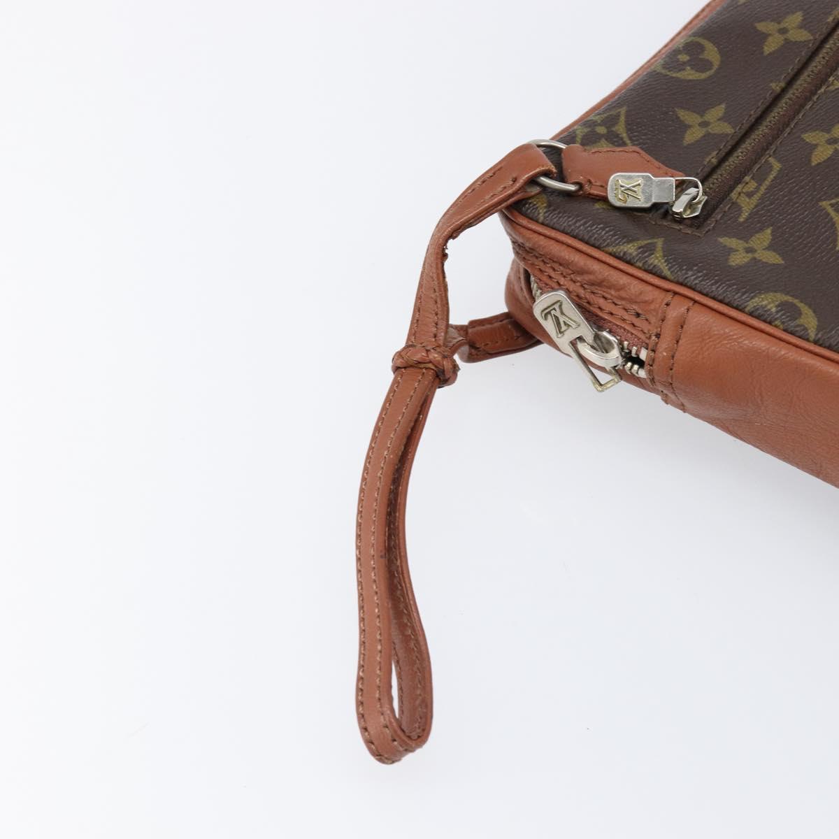LOUIS VUITTON Monogram Sac Sports Clutch Bag LV Auth 199891A
