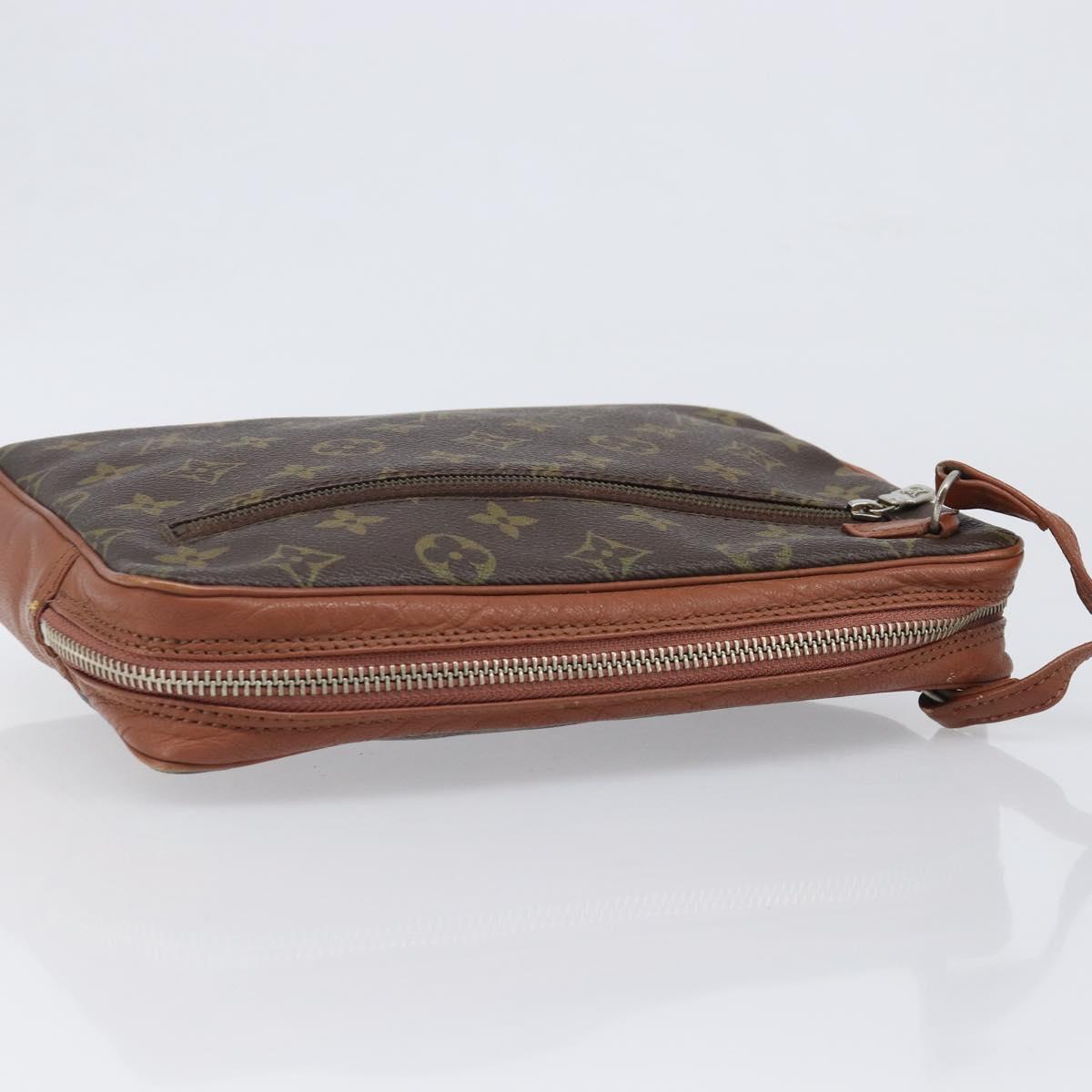 LOUIS VUITTON Monogram Sac Sports Clutch Bag LV Auth 199891A