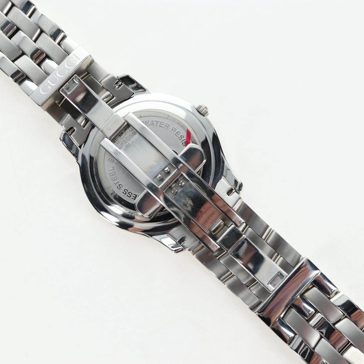 GUCCI 5500M Watches Stainless steel Silver Auth 199892M