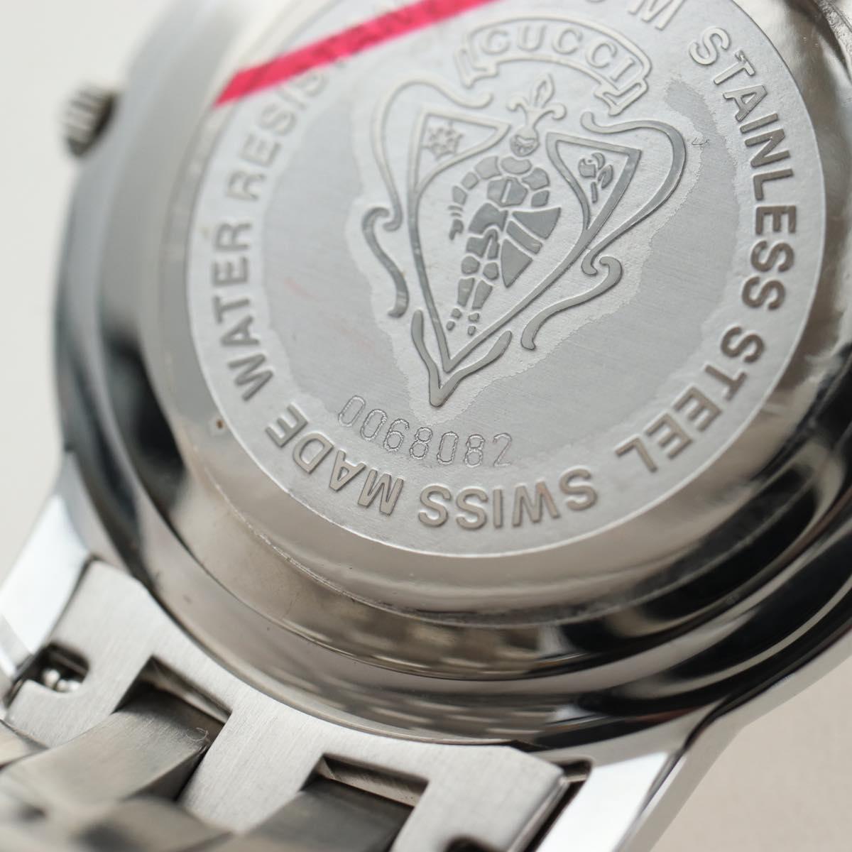 GUCCI 5500M Watches Stainless steel Silver Auth 199892M