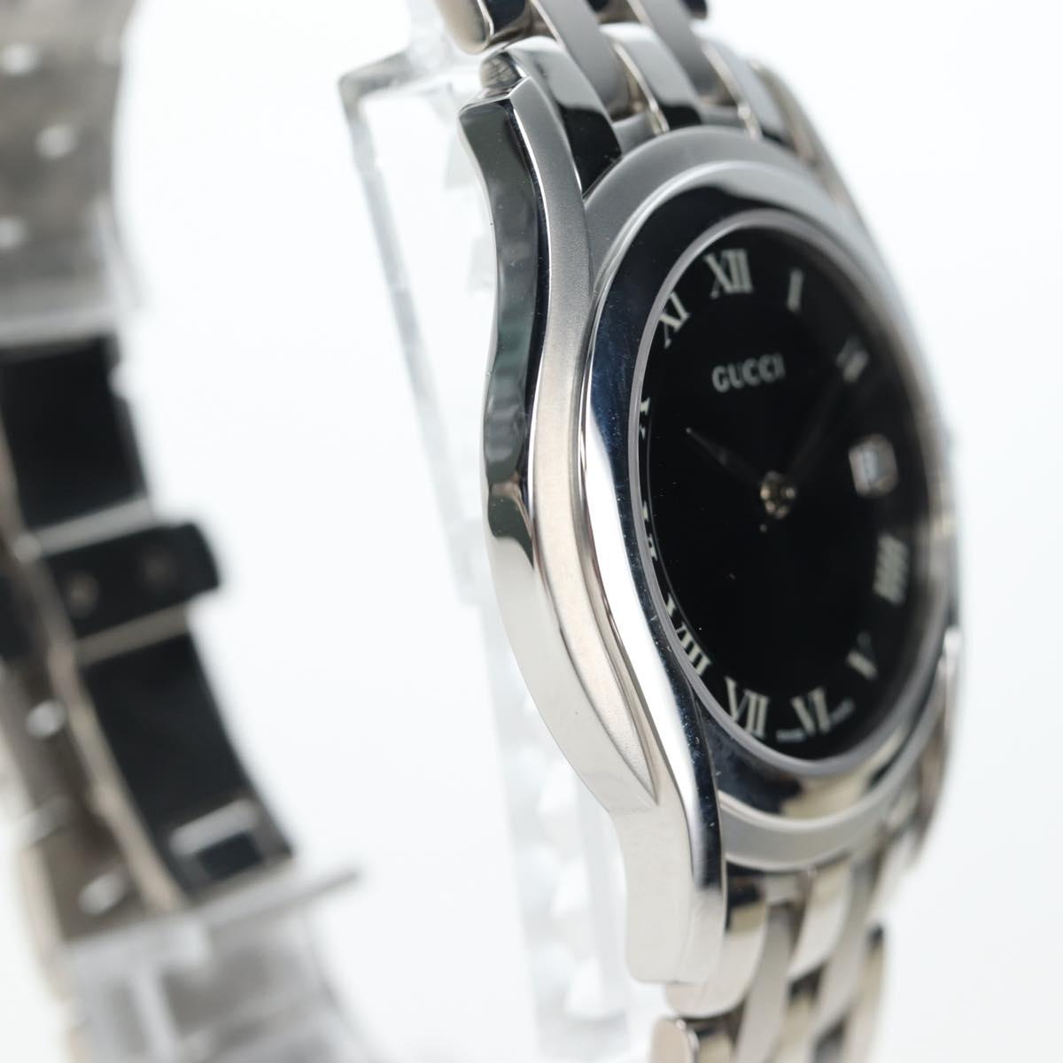 GUCCI 5500M Watches Stainless steel Silver Auth 199892M