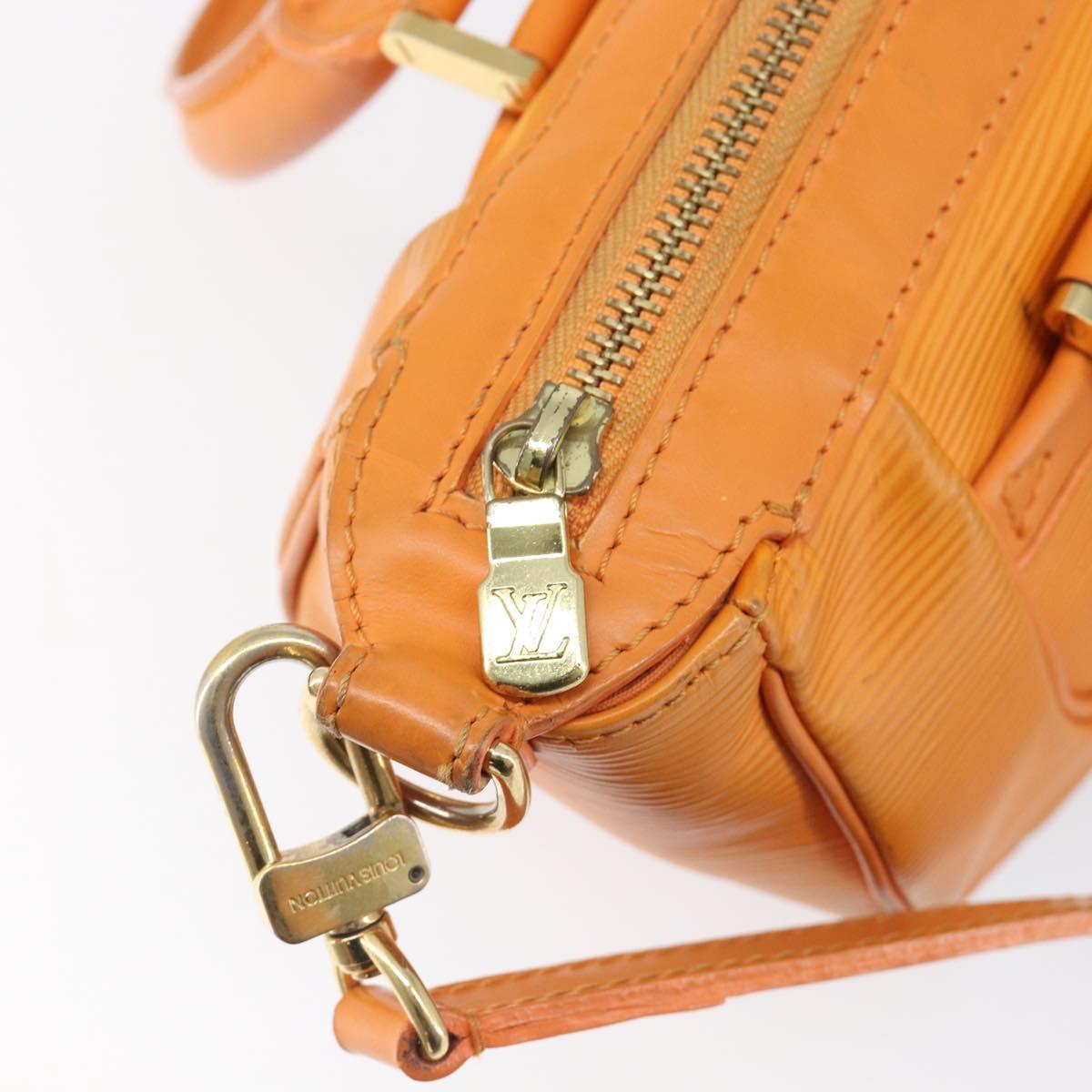 LOUIS VUITTON Epi Danura PM Bag 2way Orange Mandarin M5891H LV Auth 199900A