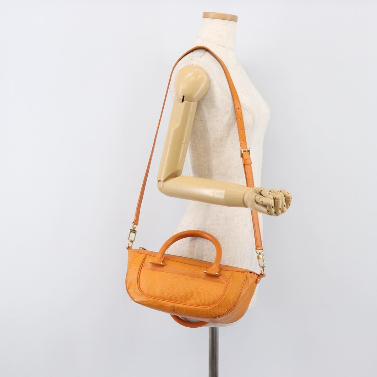 LOUIS VUITTON Epi Danura PM Bag 2way Orange Mandarin M5891H LV Auth 199900A