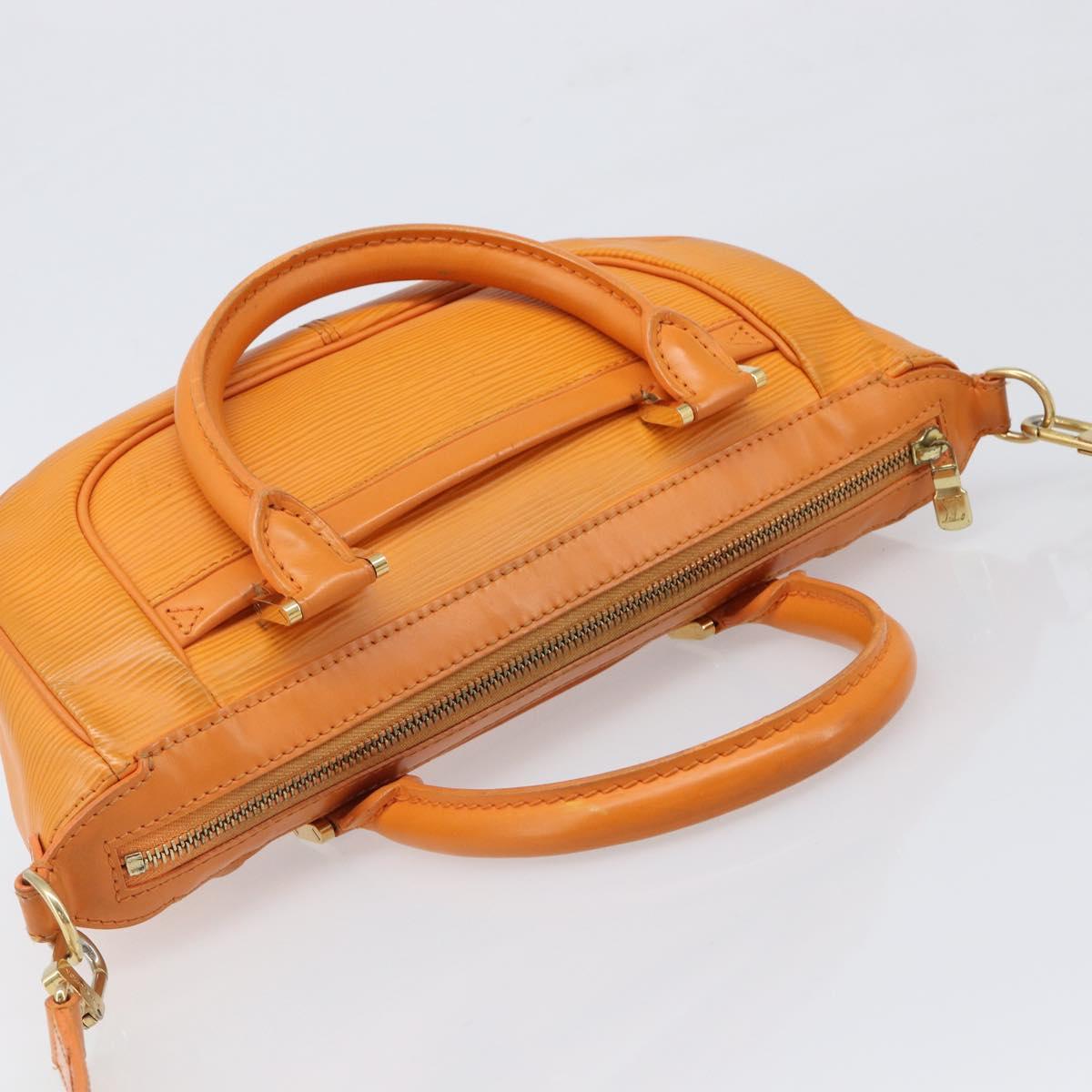LOUIS VUITTON Epi Danura PM Bag 2way Orange Mandarin M5891H LV Auth 199900A