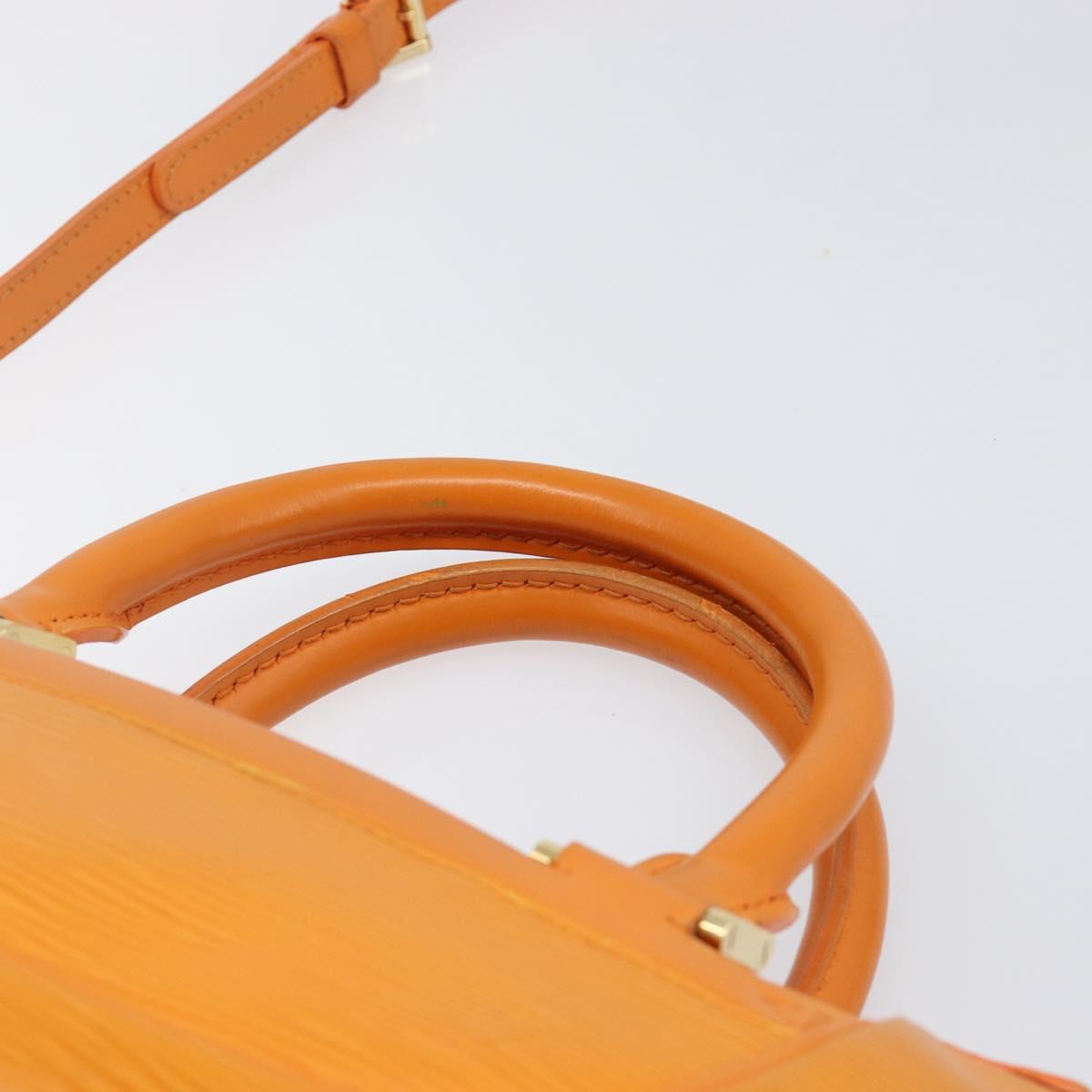 LOUIS VUITTON Epi Danura PM Bag 2way Orange Mandarin M5891H LV Auth 199900A