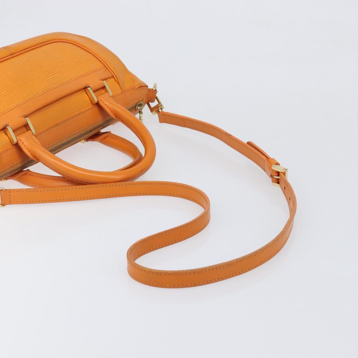 LOUIS VUITTON Epi Danura PM Bag 2way Orange Mandarin M5891H LV Auth 199900A