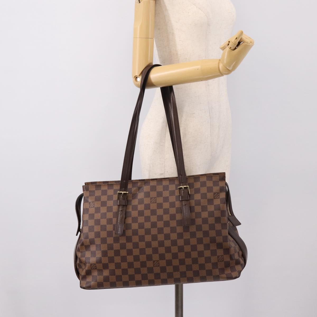 LOUIS VUITTON Damier Ebene Chelsea Tote Bag N51119 LV Auth 199901A