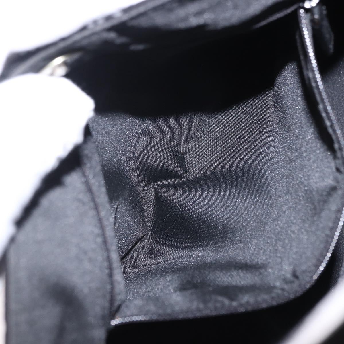 GUCCI GG Canvas Shoulder Bag Suede Black 001 3298 1669 Auth 199902A