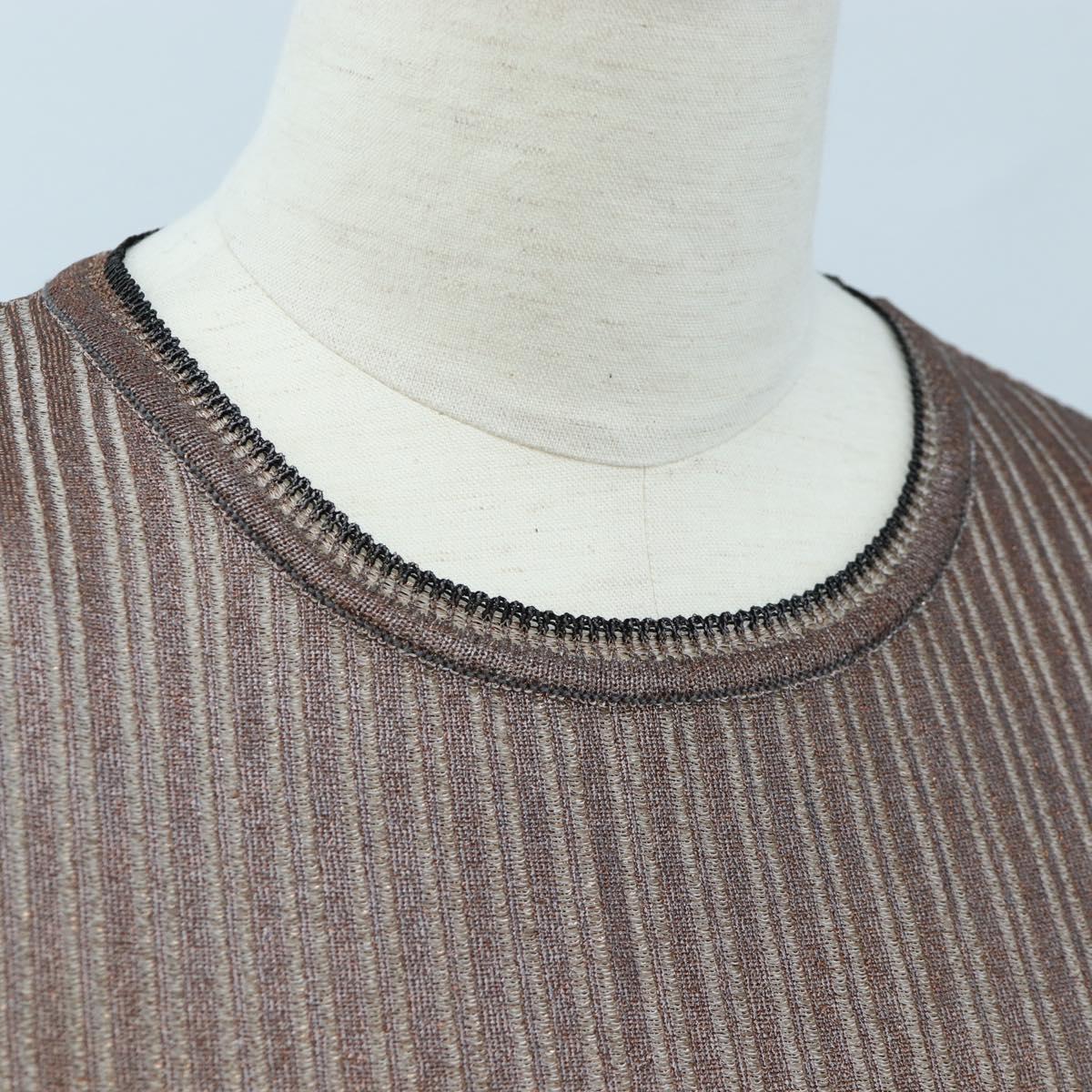 Salvatore Ferragamo Short Sleeved T-shirt Rayon M Brown Auth 199905V