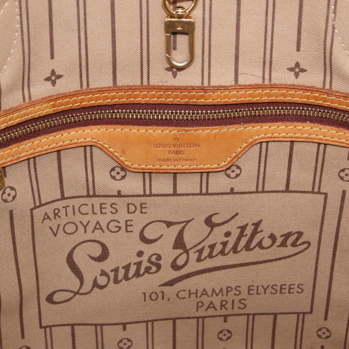 LOUIS VUITTON Monogram Neverfull MM Tote Bag M40156 LV Auth 199908