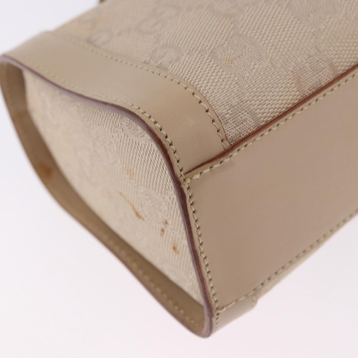 GUCCI GG Canvas Shoulder Bag Beige Gold 181092 Auth 199915