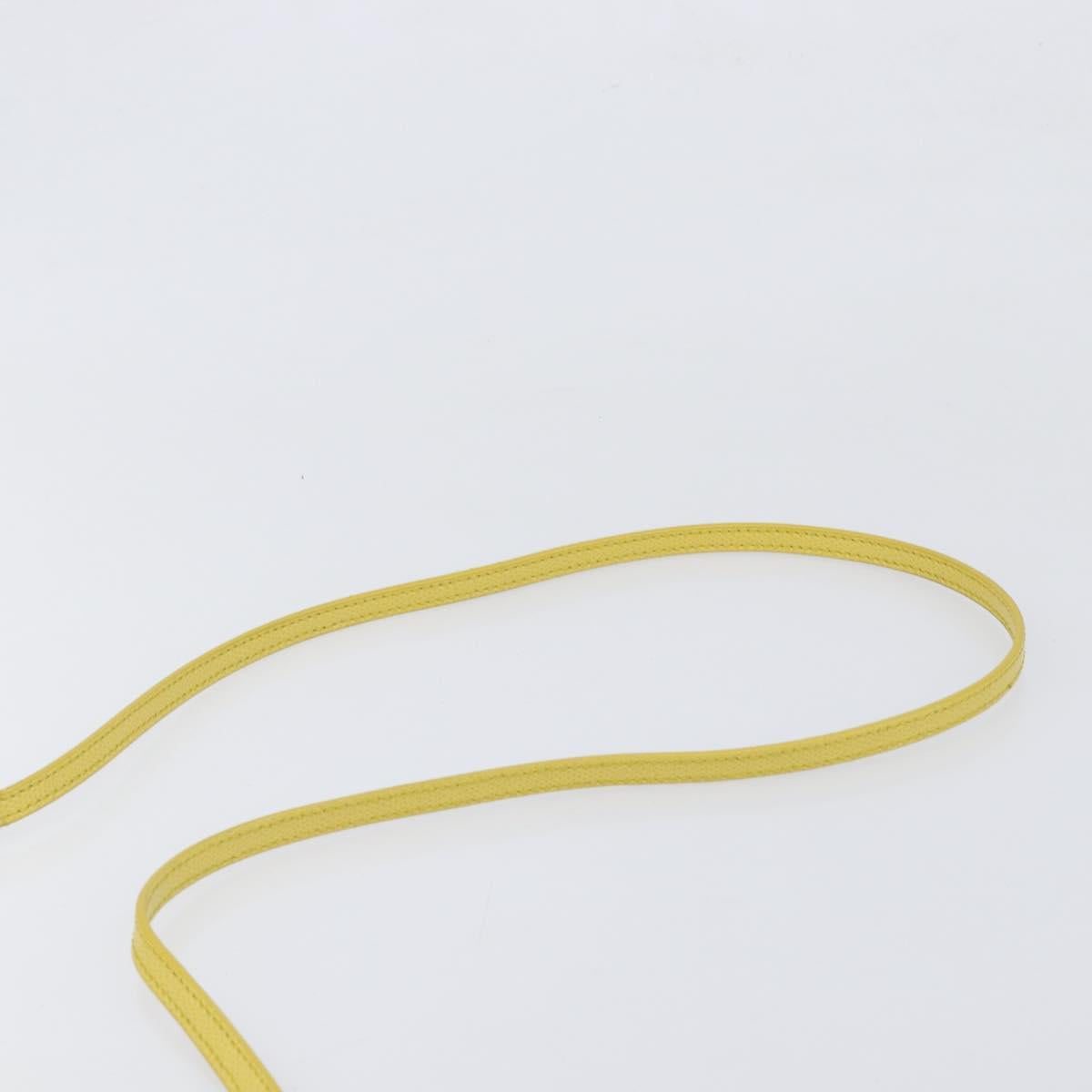 FURLA Shoulder Bag Leather Yellow Gold Auth 199917A