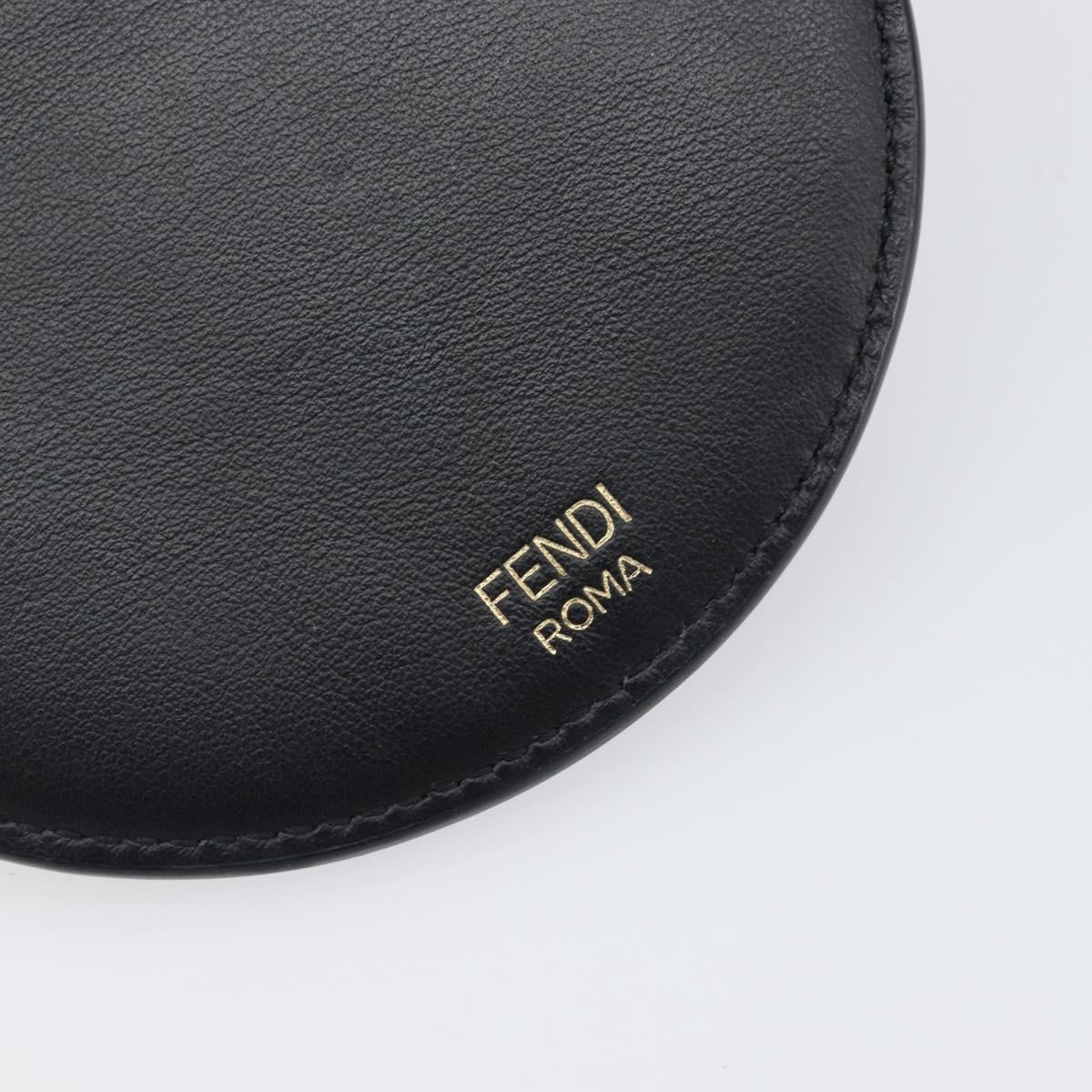 FENDI Shoulder Bag Leather Black Auth 199918A