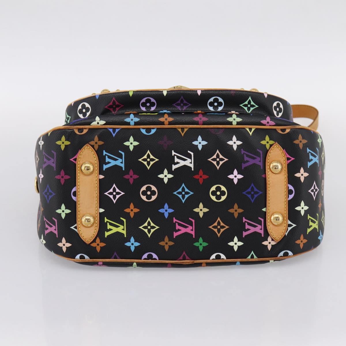 LOUIS VUITTON Monogram Multicolor Rita Tote Bag Black M40126 LV Auth 199920V