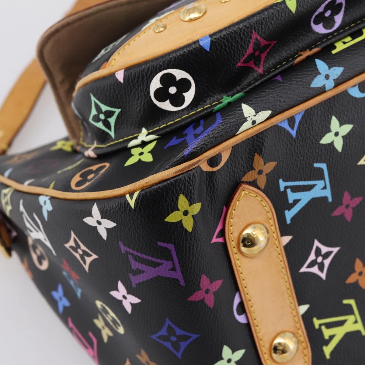 LOUIS VUITTON Monogram Multicolor Rita Tote Bag Black M40126 LV Auth 199920V