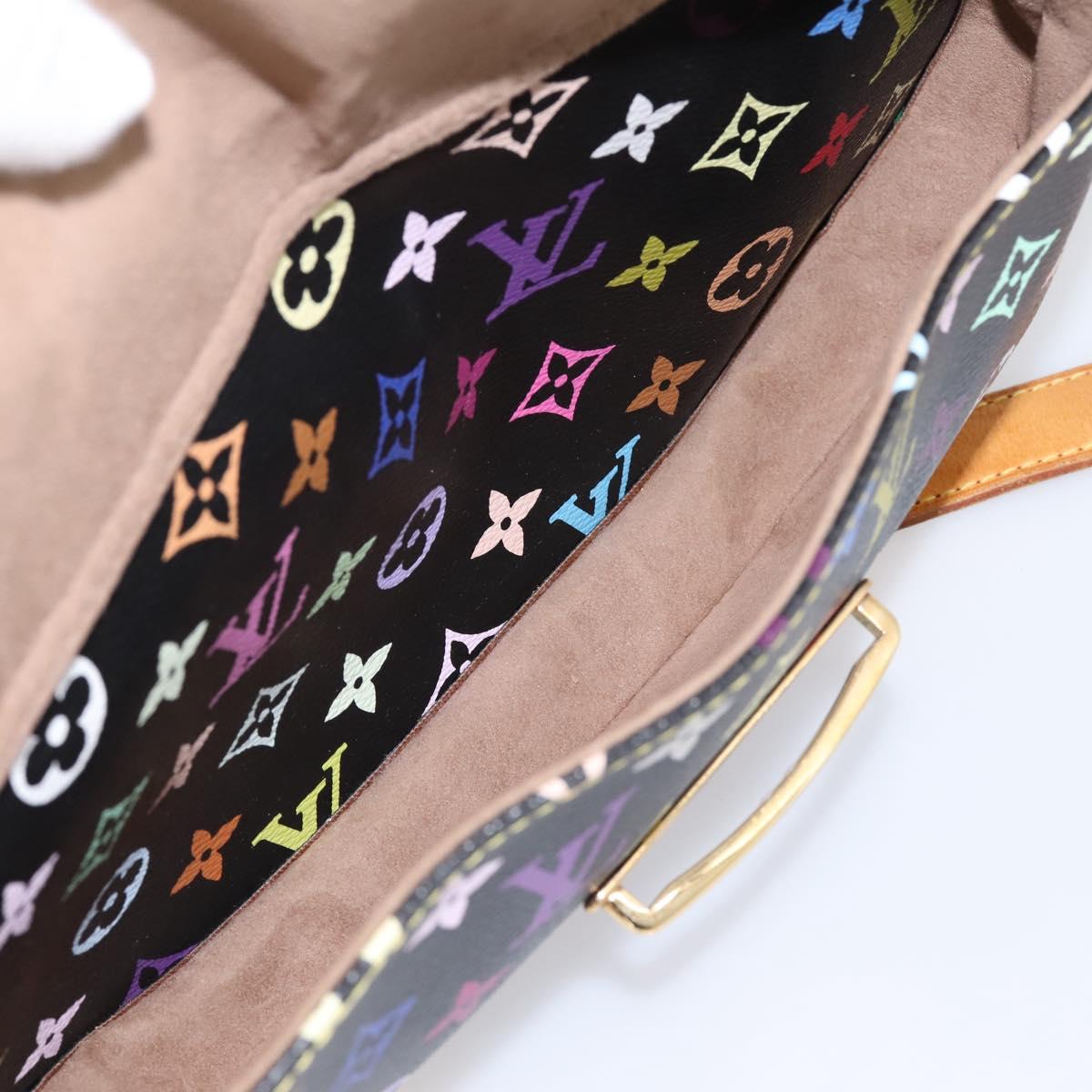 LOUIS VUITTON Monogram Multicolor Rita Tote Bag Black M40126 LV Auth 199920V