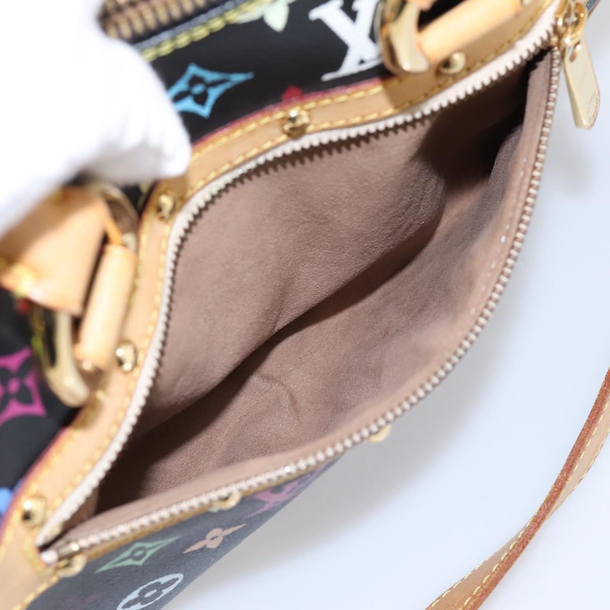LOUIS VUITTON Monogram Multicolor Rita Tote Bag Black M40126 LV Auth 199920V