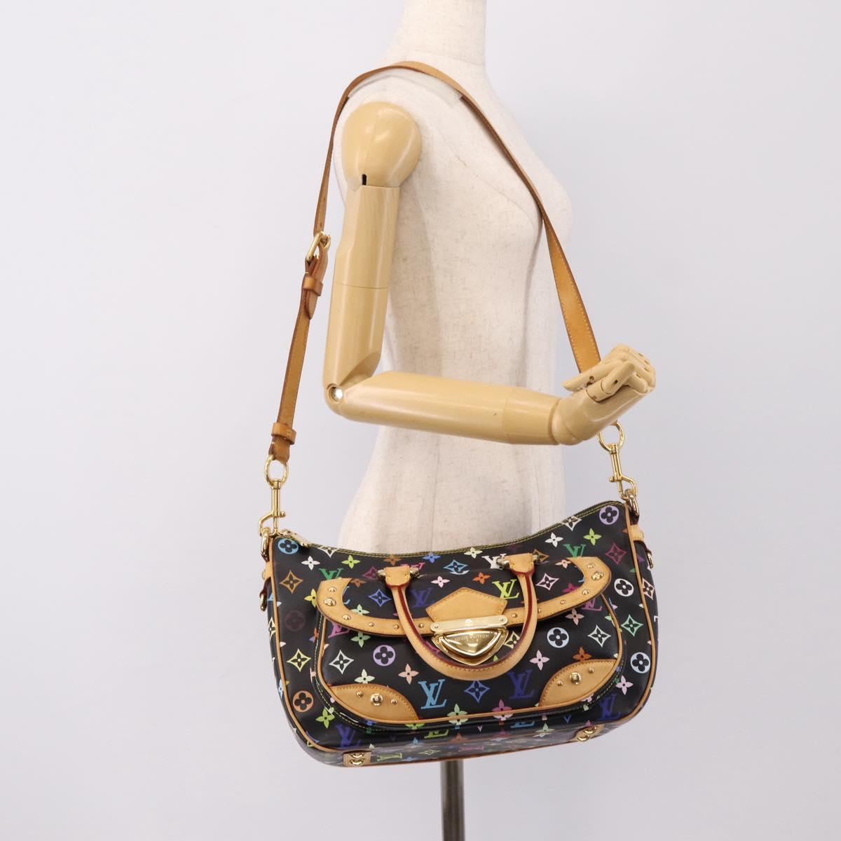 LOUIS VUITTON Monogram Multicolor Rita Tote Bag Black M40126 LV Auth 199920V