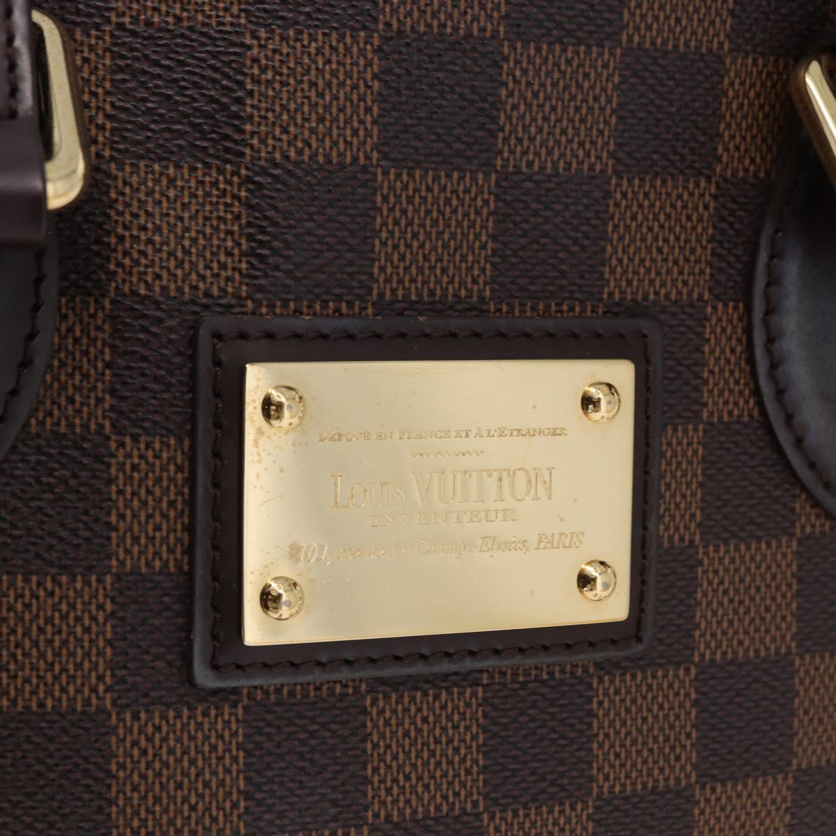LOUIS VUITTON Damier Ebene Hampstead PM Tote Bag N51205 LV Auth 199931V