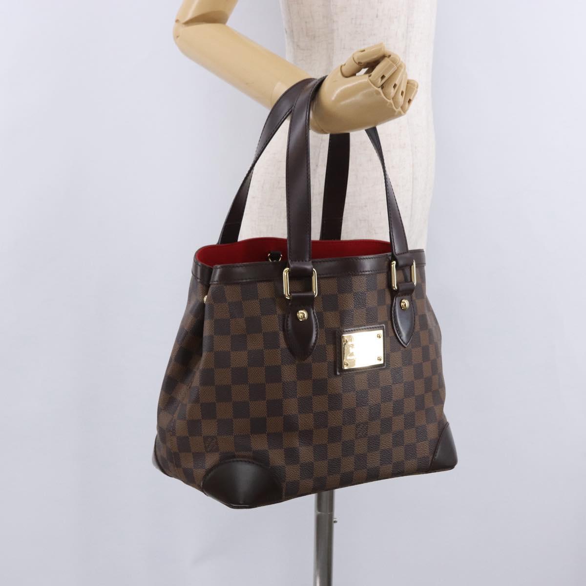 LOUIS VUITTON Damier Ebene Hampstead PM Tote Bag N51205 LV Auth 199931V